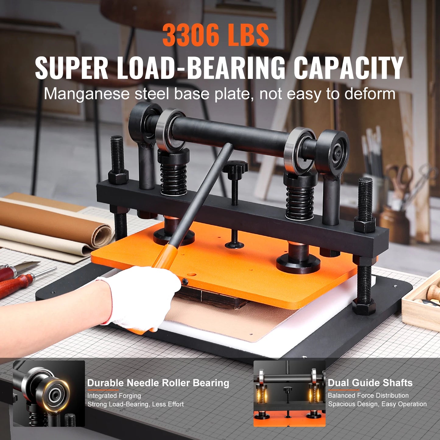 SucceBuy Leather Cutting Machine With Embossing Plate Die Cutter