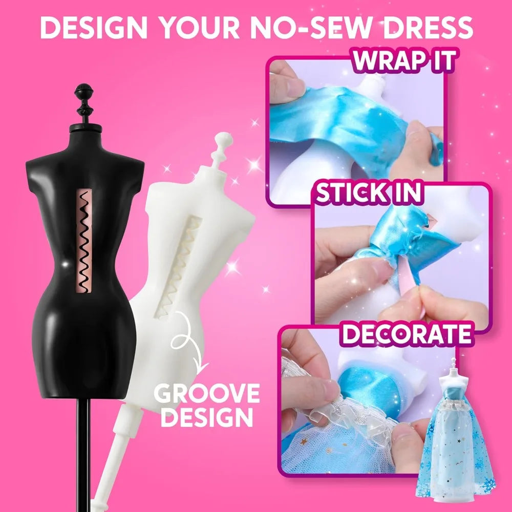 Joyfy Fashion Design Crafts Kit With Mannequins for Girls