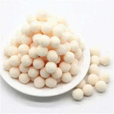 Assorted Fluffy Pom Poms For Craft Projects Or DIY Decor