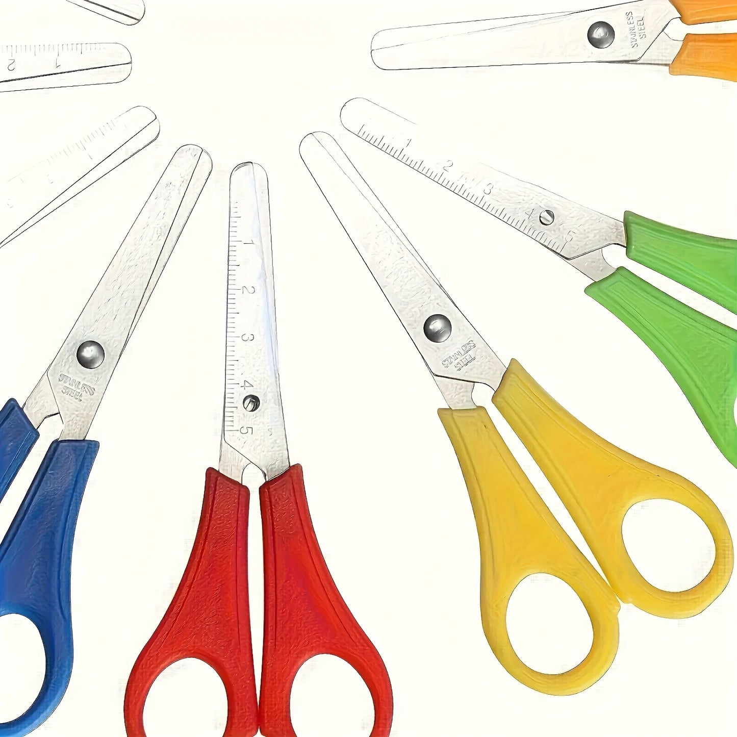 DIY Scissors Set For Office Crafting And Scale Ruler Use