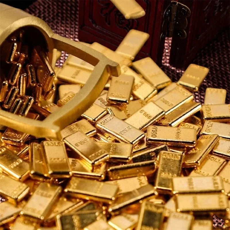 Simulated Mini Gold Bar Zinc Alloy Home Decor Gift