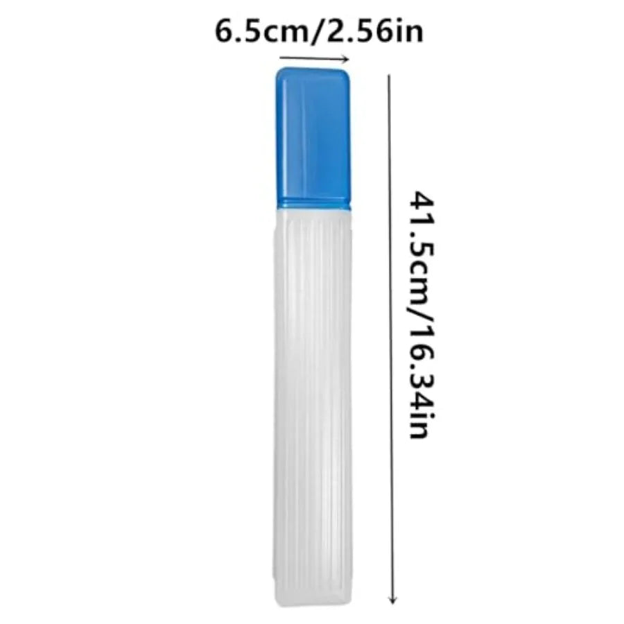 2 Pieces Knitting Needle Storage Tube Case Container, Plastic Knitting Pins Box Sewing Needle Tube Sewing Needle Holder Embroid