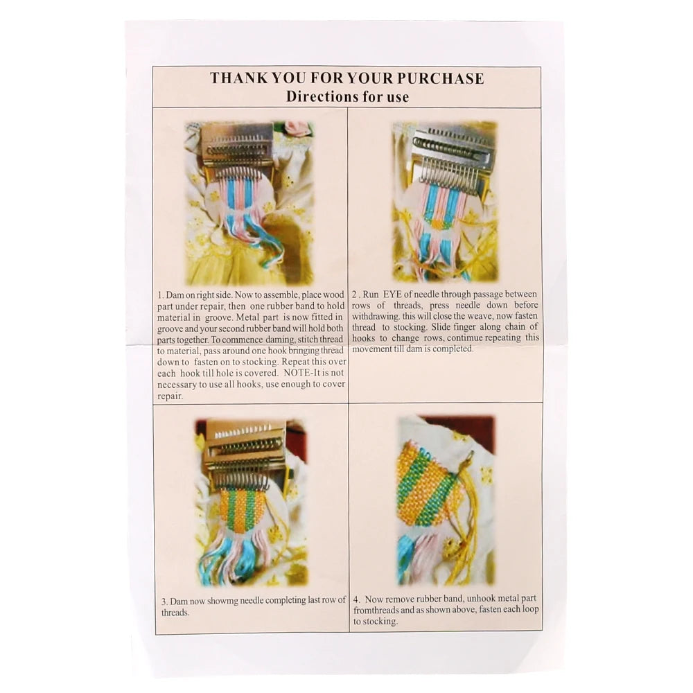 Small Frame Loom For Mending Clothes And Jeans Wooden Weaving Frame