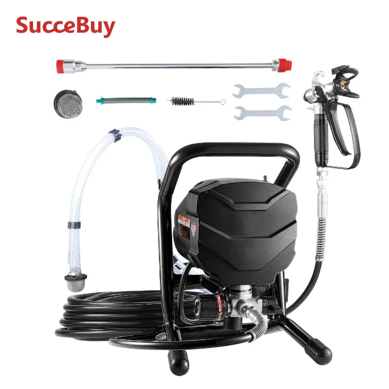 SucceBuy Stand Airless Paint Sprayer 650W 3000 PSI