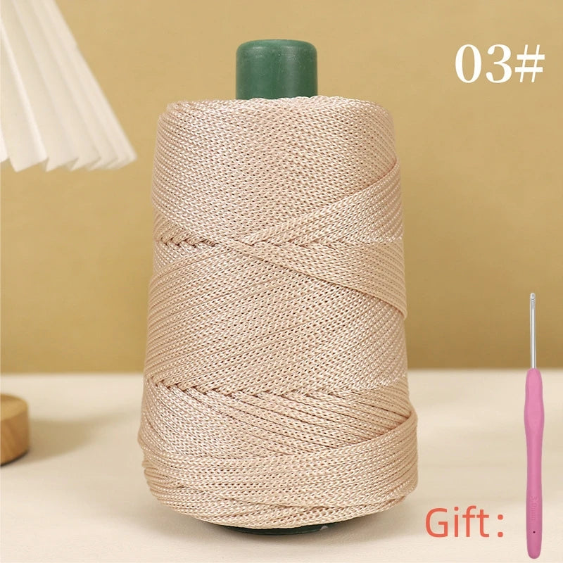250g 3mm Crochet Rope Yarn For Summer Hats And Bags