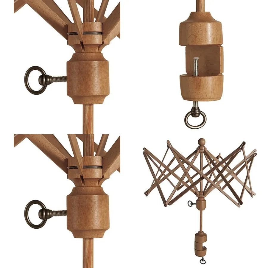 Wooden Umbrella Yarn Swift Yarn Winder For Knitting And Crocheting