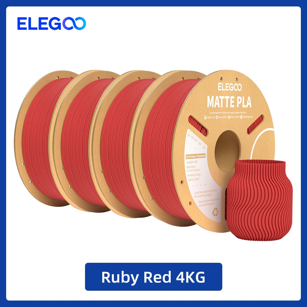 Elegoo PLA Filament For FDM 3D Printing Dimensionally Accurate