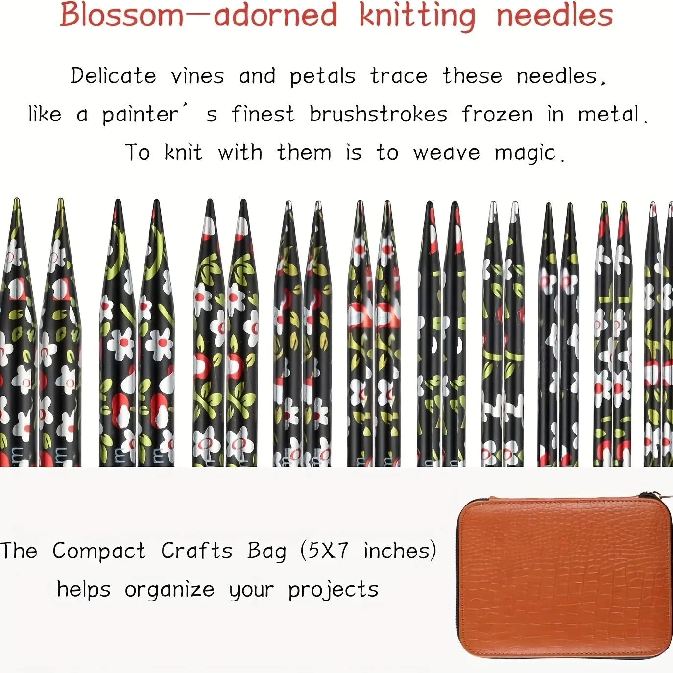 Interchangeable Circular Knitting Needles Set 13 Pairs 4 Inch
