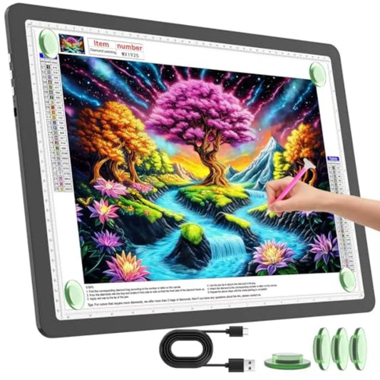 Rechargeable Ultra Bright Light Pad For Diamond Painting And Tracing