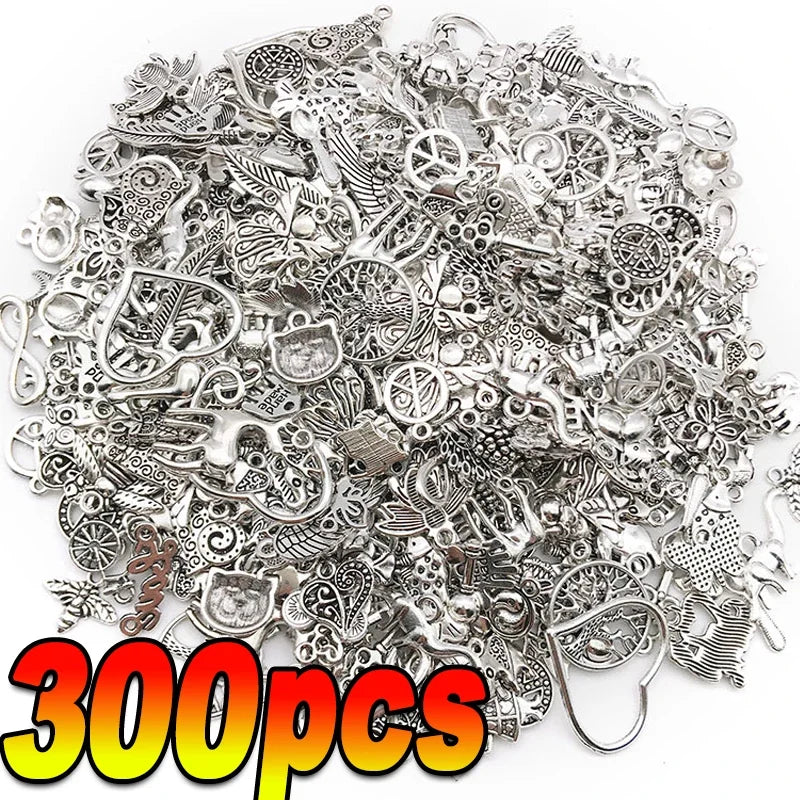Mixed Tibetan Silver Animal Pendant Charms For Jewelry Making