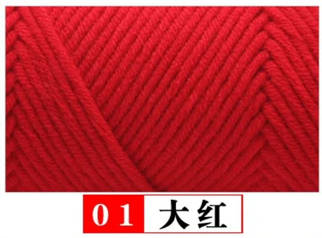 Cotton Acrylic Blended Yarn Light Worsted for Knitting Crochet