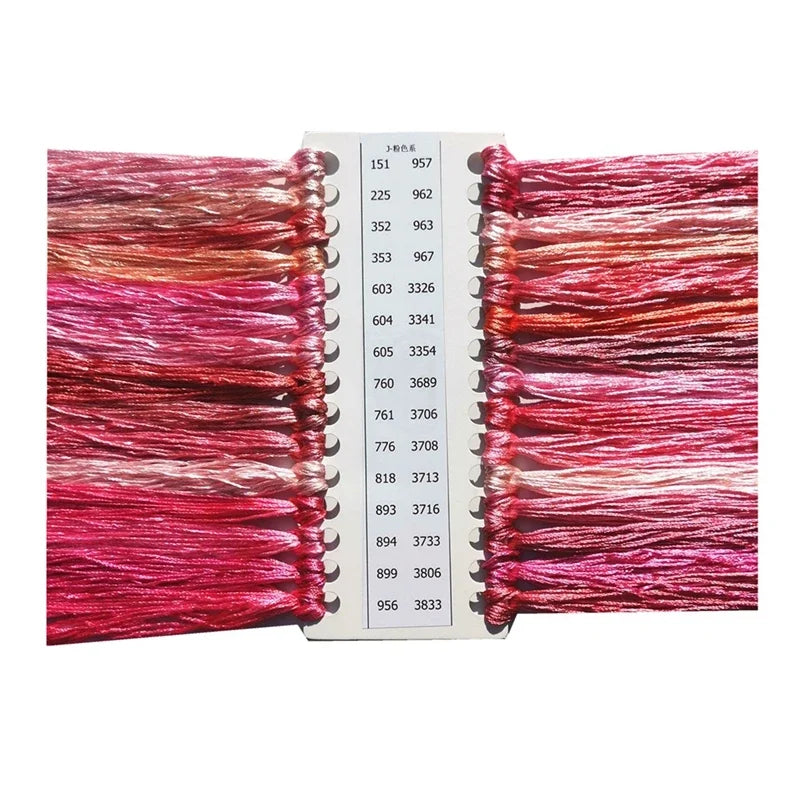 DREAMCREATE Silk Threads For Cross Stitch Matching DMC Floss