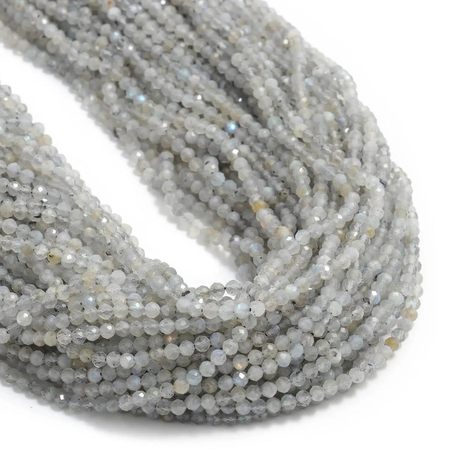 2 3 4mm Faceted Tiny Beads Natural Aquamarine Lapis Lazuli Tourmaline Amethyst Stone Beads for Jewelry Making 2030
