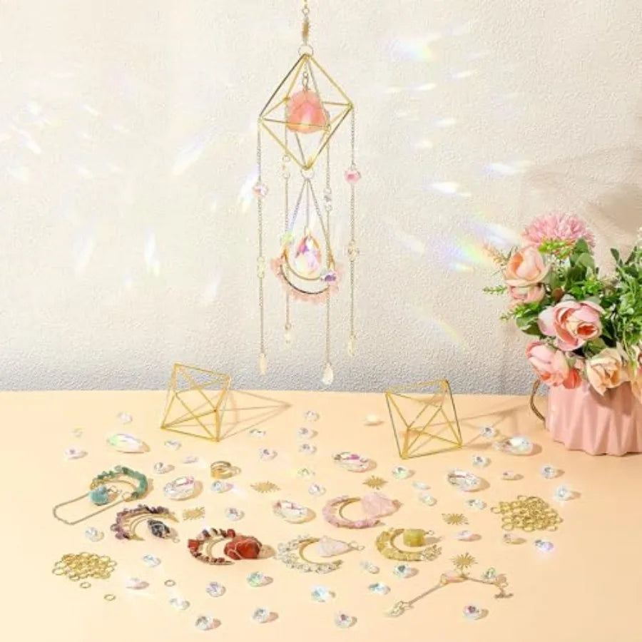 Crystal Sun Catcher Craft Kit With Rainbow Pendants