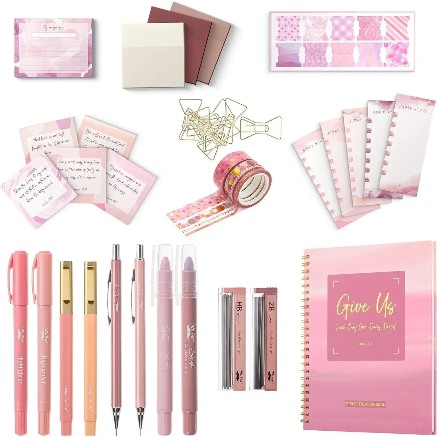 Mr. Pen Bible Journaling Kit With No Bleed Highlighters Pens