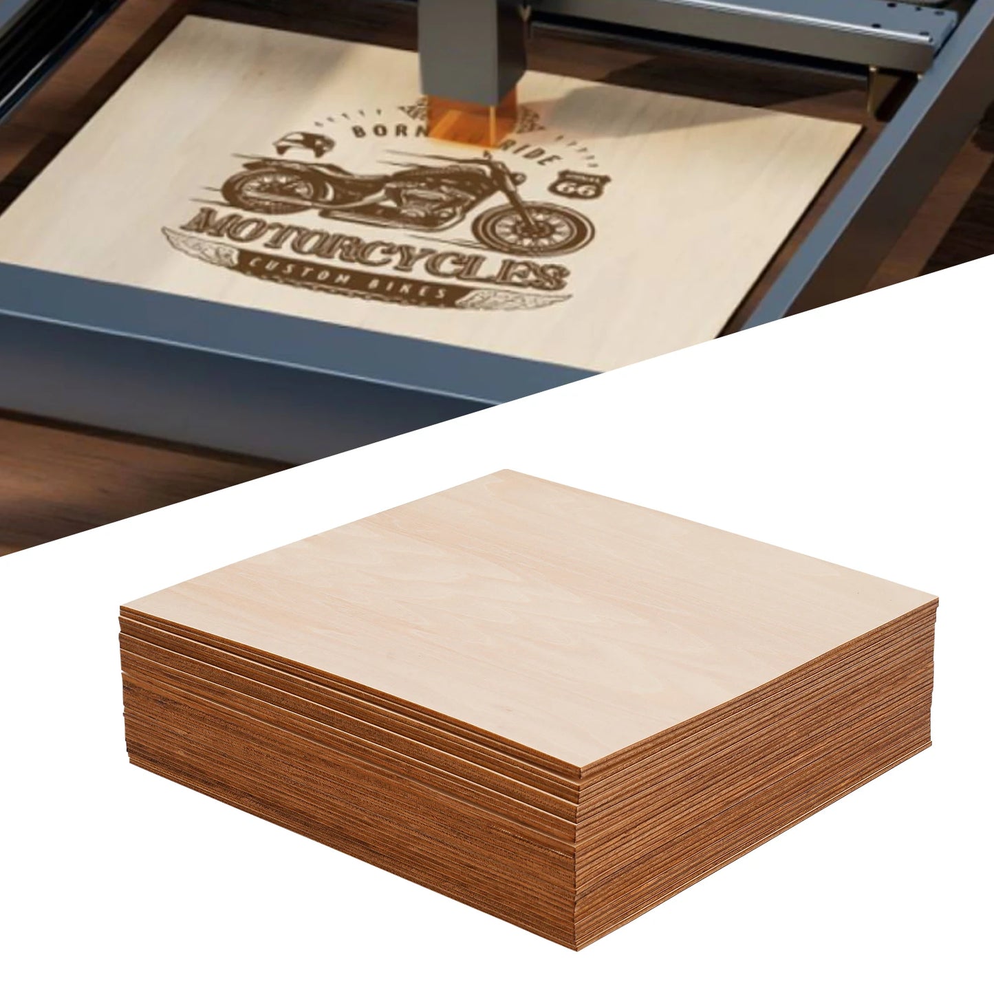 Unfinished Basswood Sheets For DIY Crafts And Laser Engraving
