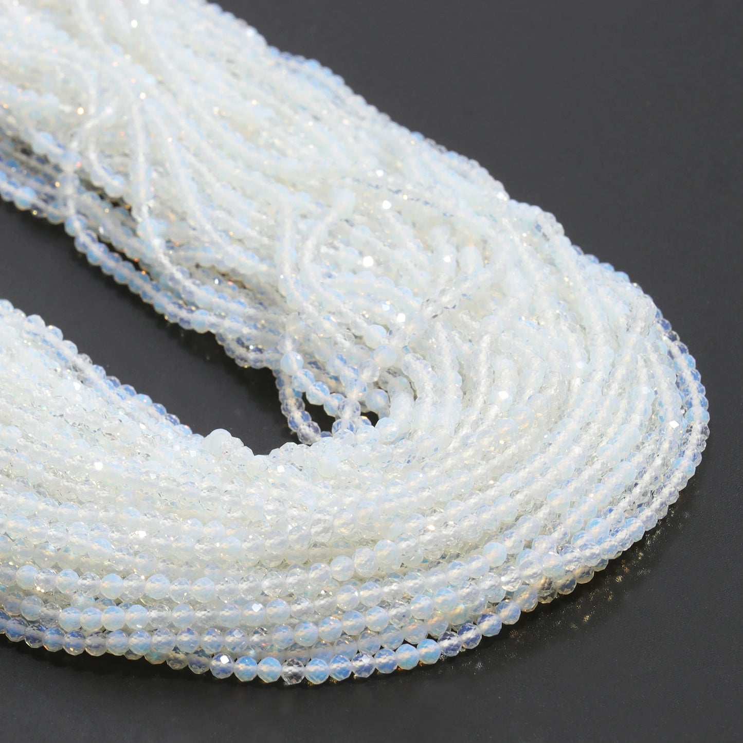 2 3 4mm Faceted Tiny Beads Natural Aquamarine Lapis Lazuli Tourmaline Amethyst Stone Beads for Jewelry Making 2030