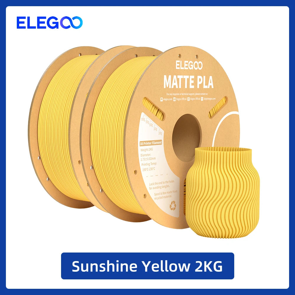 Elegoo PLA Filament For FDM 3D Printing Dimensionally Accurate