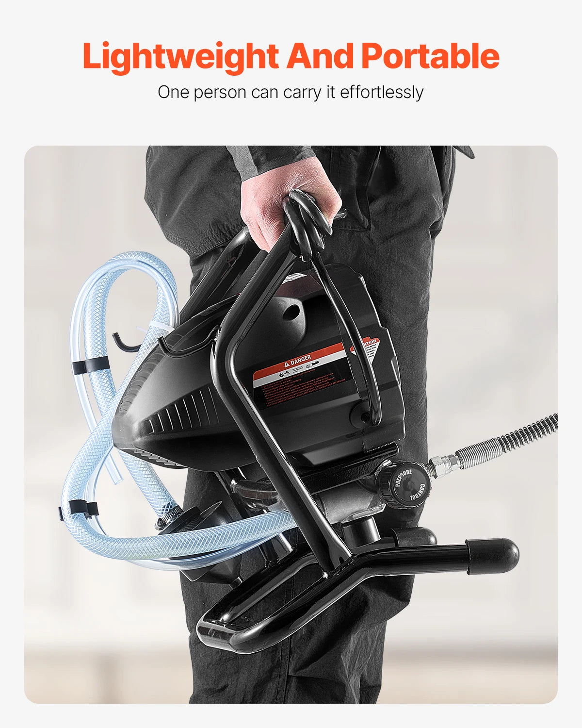 SucceBuy Stand Airless Paint Sprayer 650W 3000 PSI