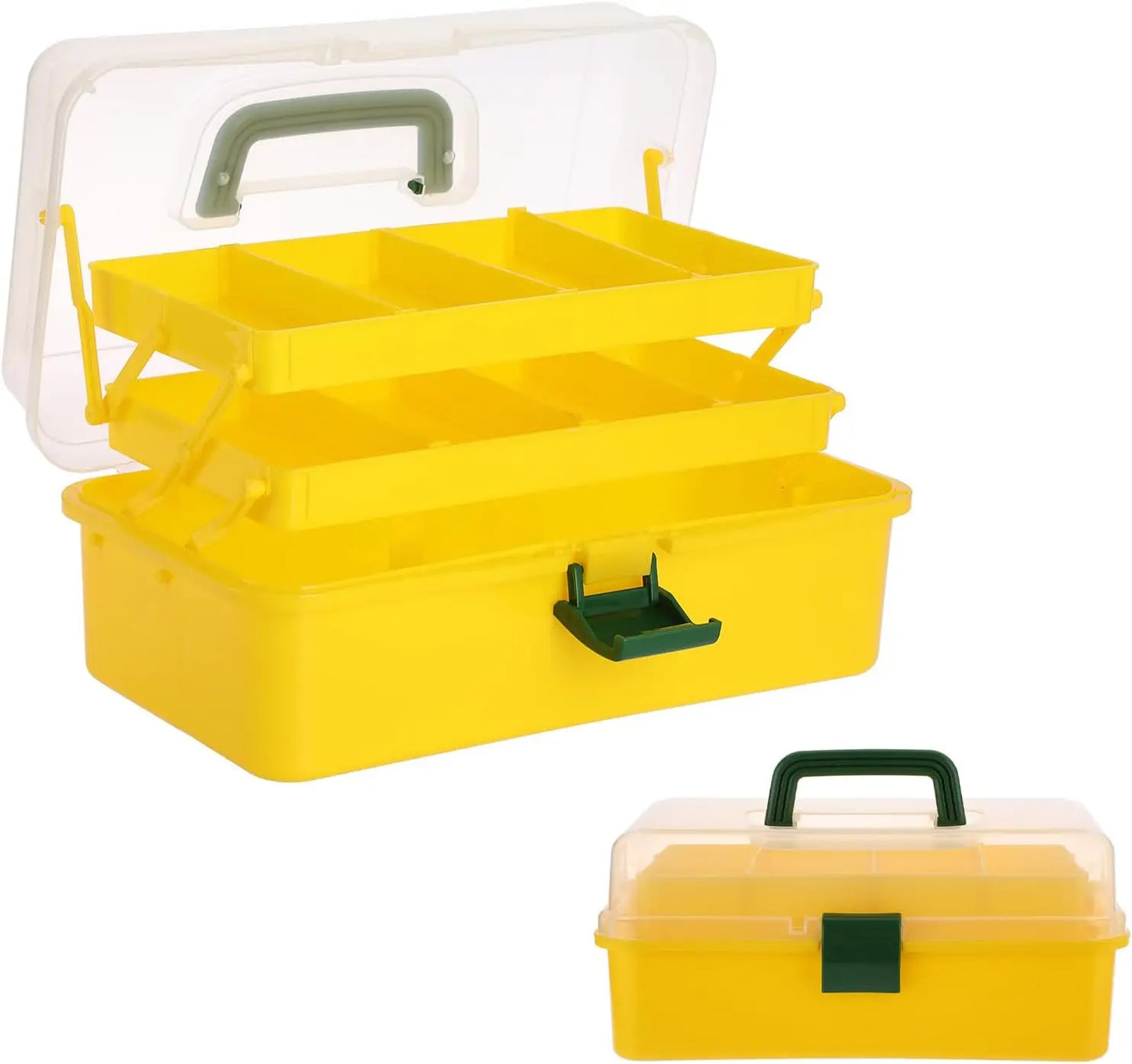 Three Layer Plastic Dividing Storage Box With Adjustable Spacers