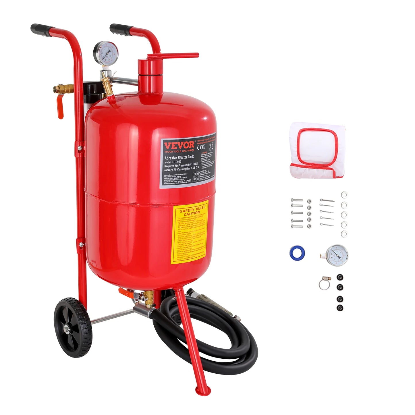 SucceBuy Sand Blaster Portable Sandblasting Kit For Metal Surfaces