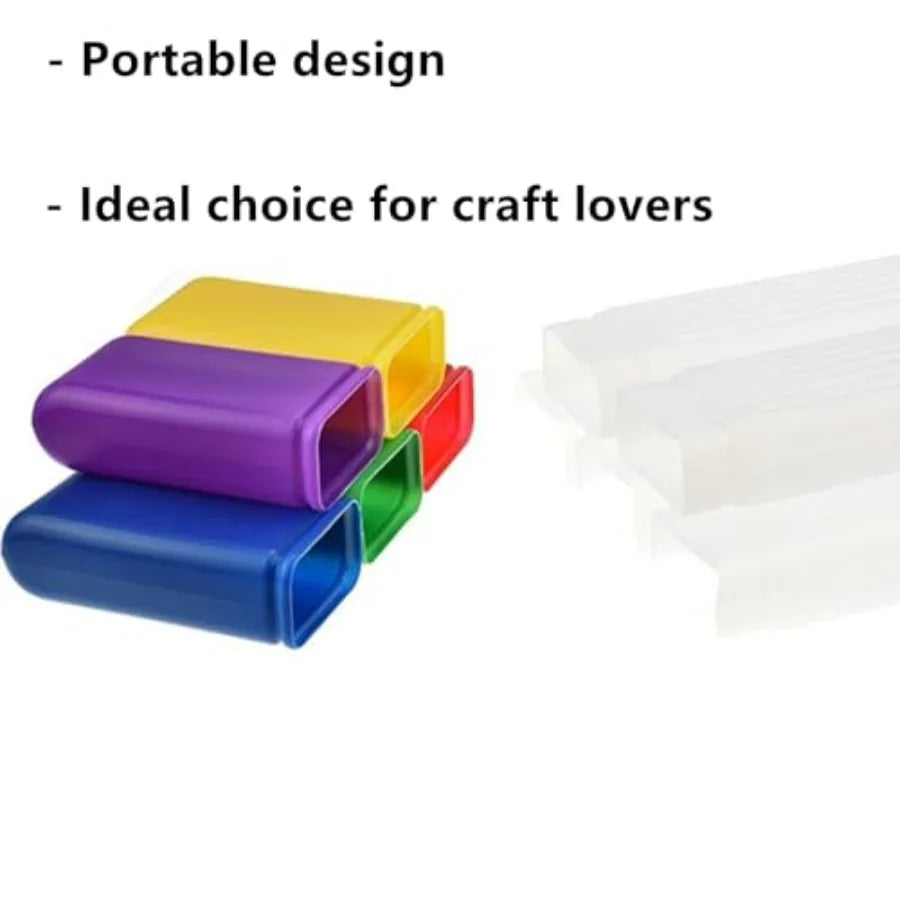 2 Pieces Knitting Needle Storage Tube Case Container, Plastic Knitting Pins Box Sewing Needle Tube Sewing Needle Holder Embroid