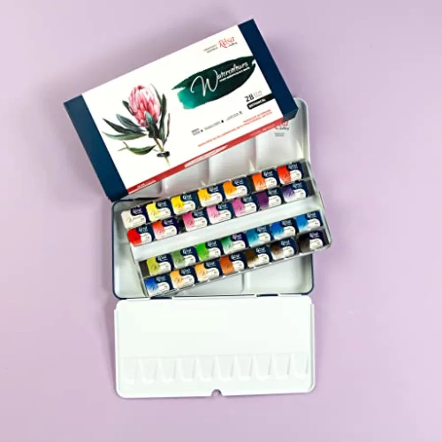 Botanical Watercolor Paint Set For Artists, Vibrant Lightfast Pigments