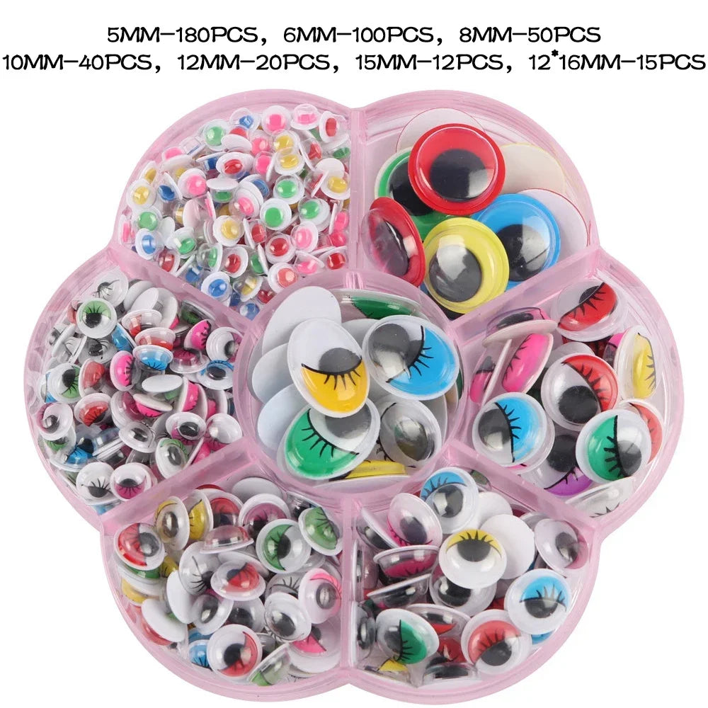 Self-Adhesive Doll Eyes for DIY Crafts and Scrapbooking
