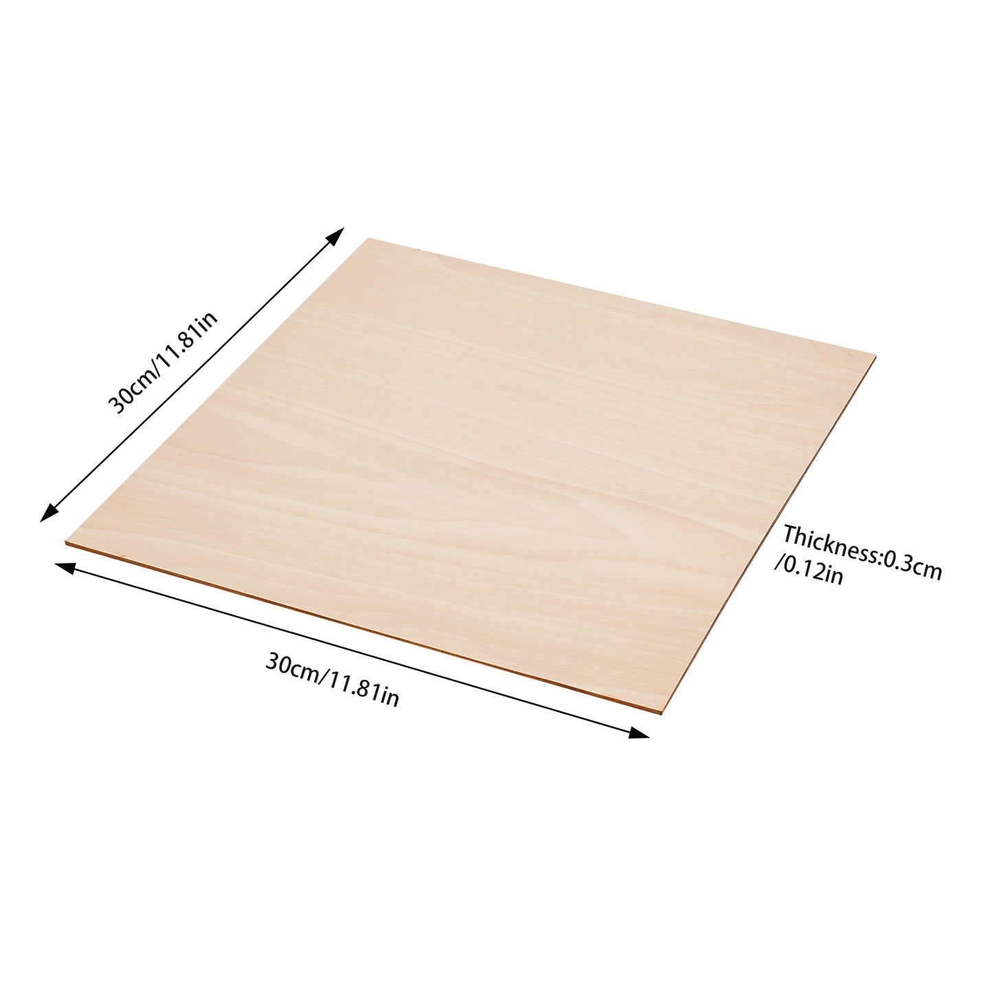 Unfinished Basswood Sheets For DIY Crafts And Laser Engraving