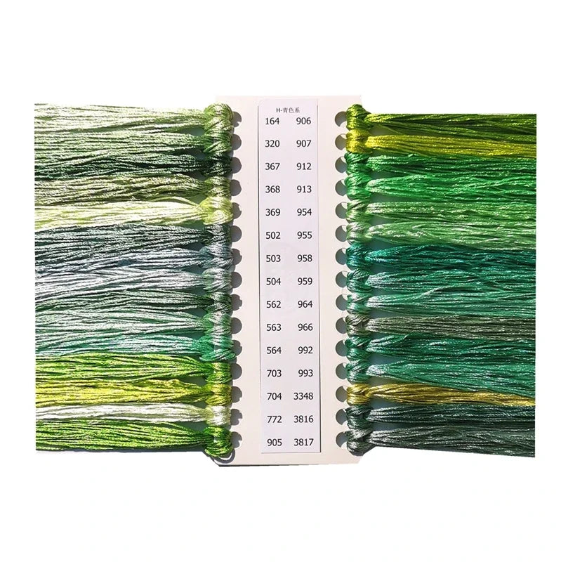 DREAMCREATE Silk Threads For Cross Stitch Matching DMC Floss