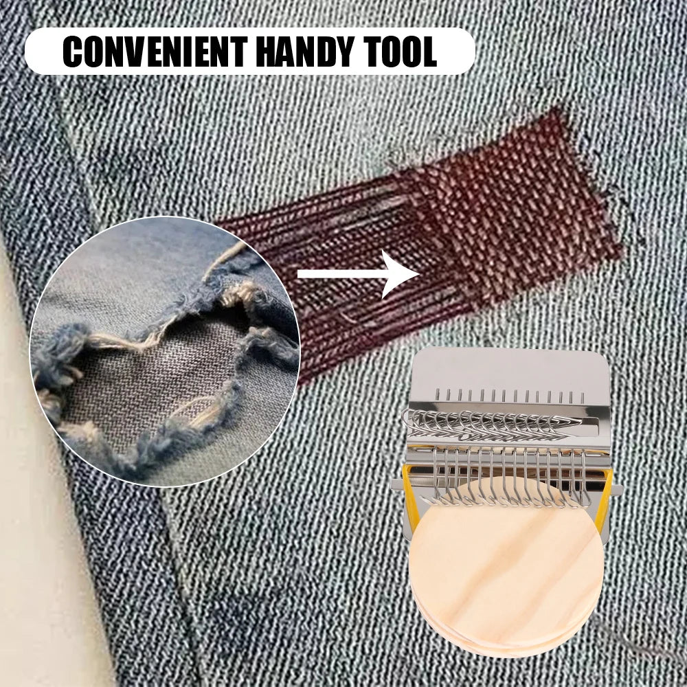 Small Frame Loom For Mending Clothes And Jeans Wooden Weaving Frame