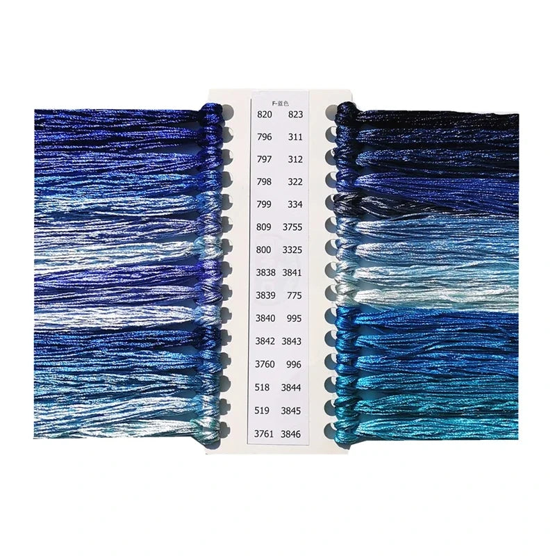 DREAMCREATE Silk Threads For Cross Stitch Matching DMC Floss