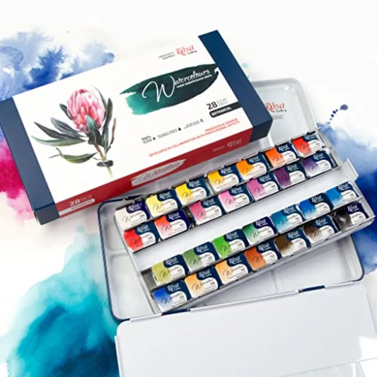 Botanical Watercolor Paint Set For Artists, Vibrant Lightfast Pigments