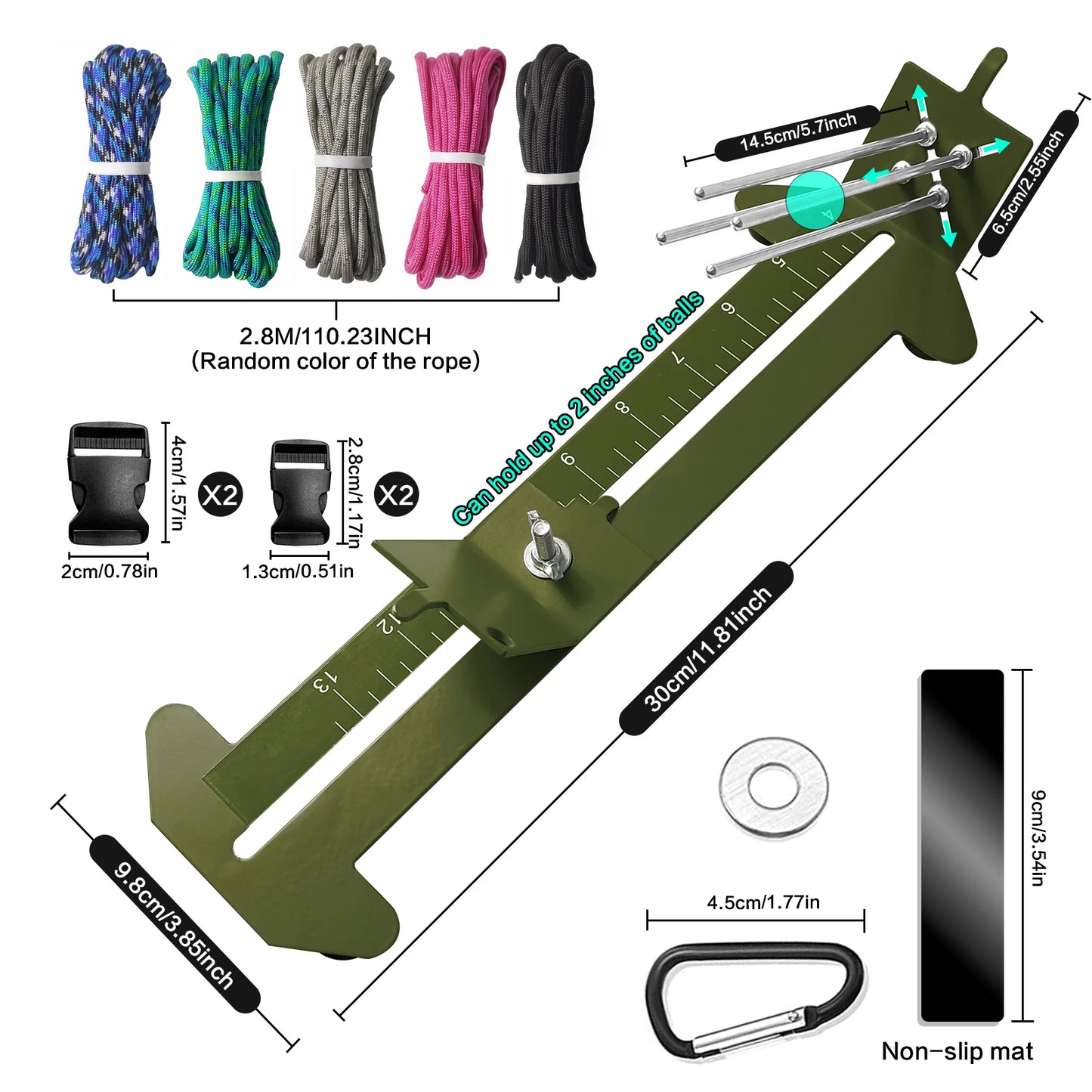 Paracord Jig Kit With Marlin Spike Tool For DIY Bracelets