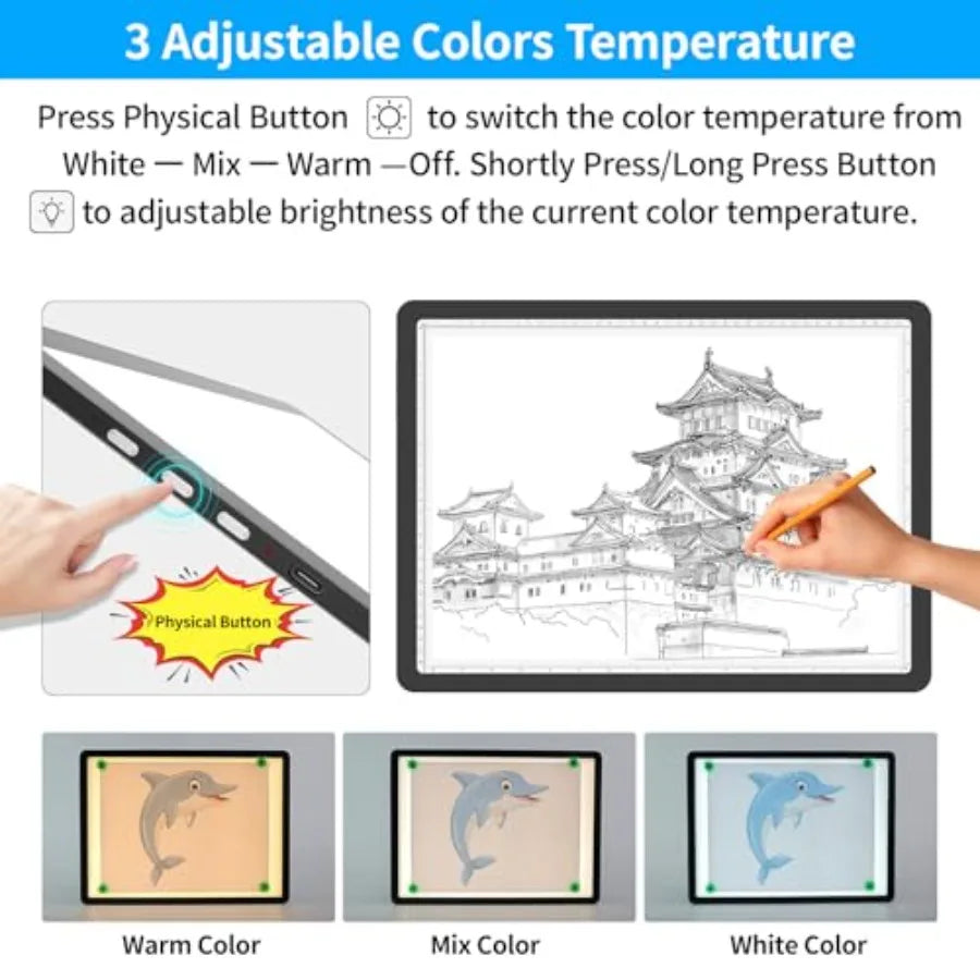 Rechargeable Ultra Bright Light Pad For Diamond Painting And Tracing