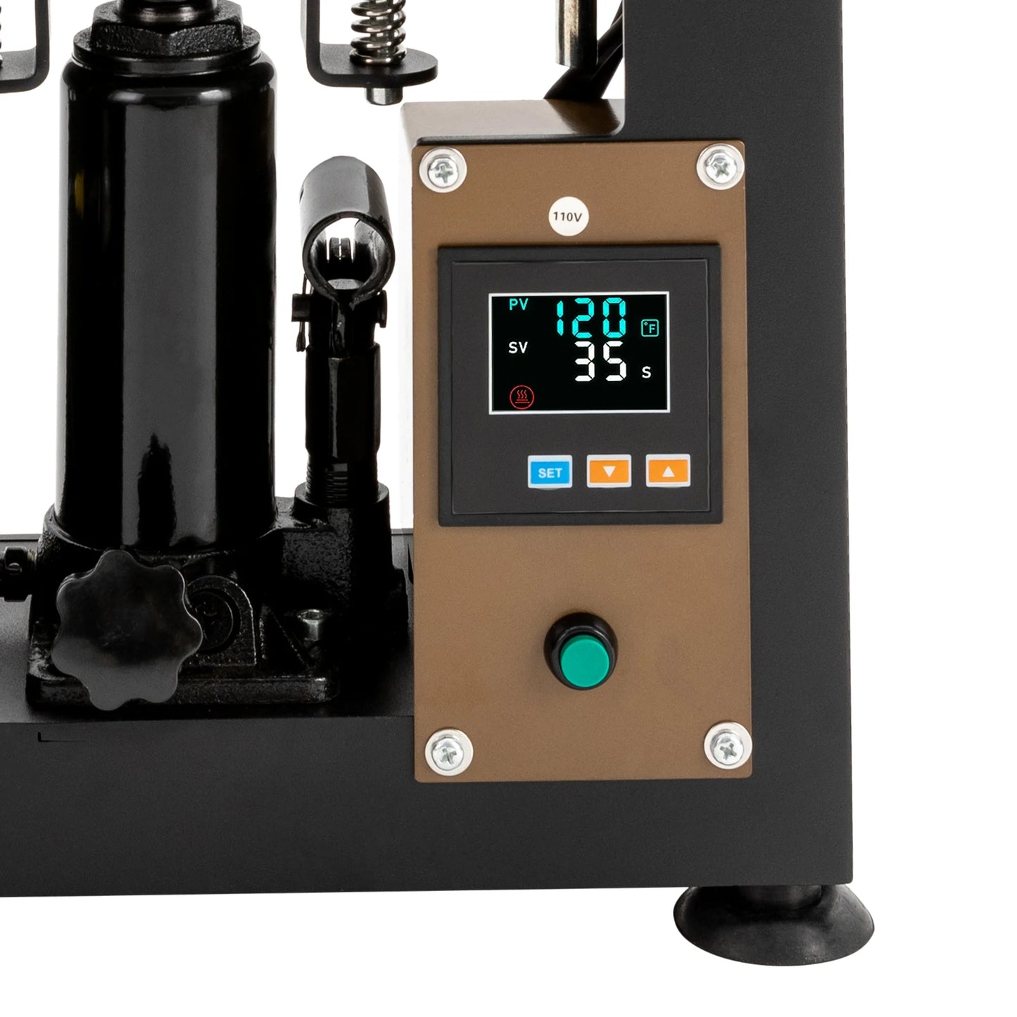Hydraulic Heat Press Machine With LCD And Pressure Gauge 110V
