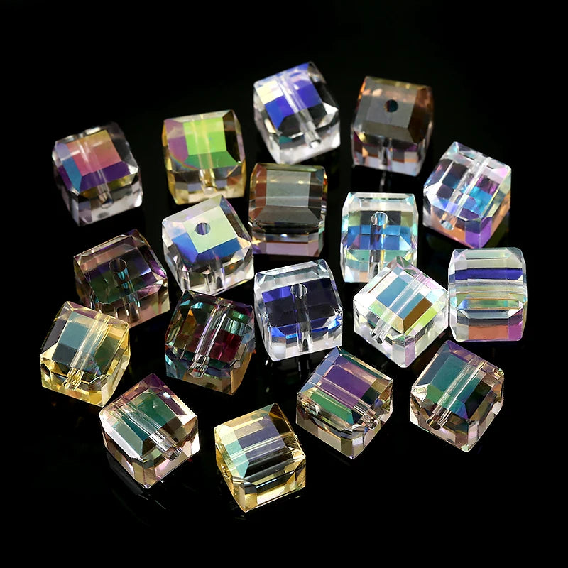QIAO DIY Crystal Bead Set AB Finish For Jewelry Making