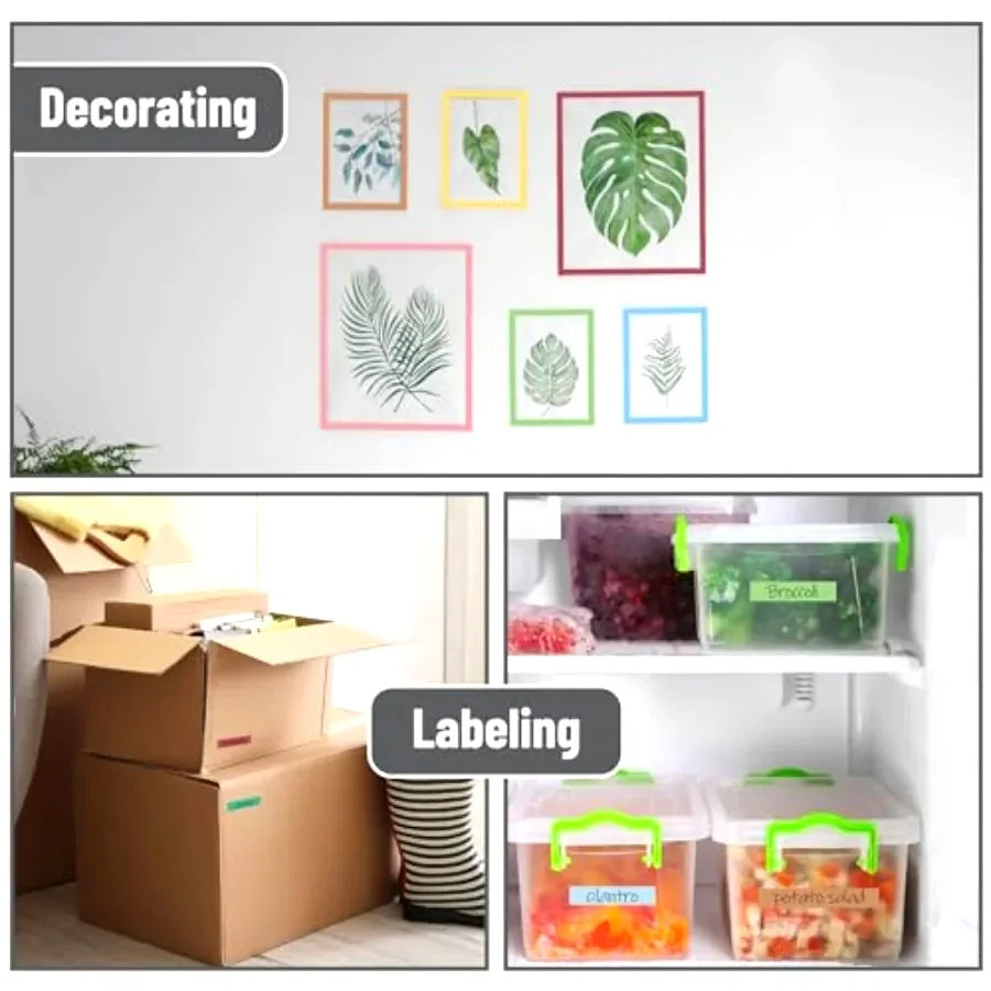 Washi Tape Set For Scrapbooking, 10 Rolls, Creative Crafting