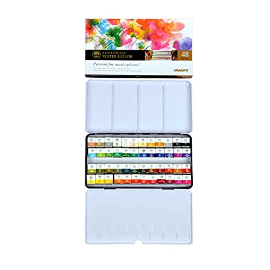 Professional Half Pan Water Set In Tin Case With Palette