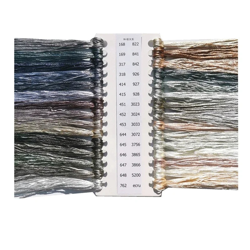 DREAMCREATE Silk Threads For Cross Stitch Matching DMC Floss