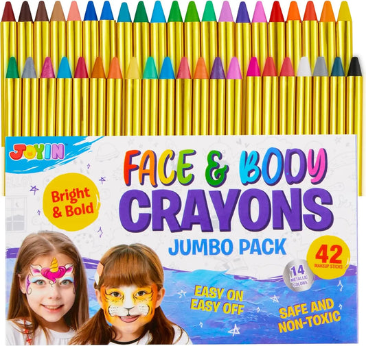 Joyfy Face And Body Paint Crayons Kit Ultimate Pack