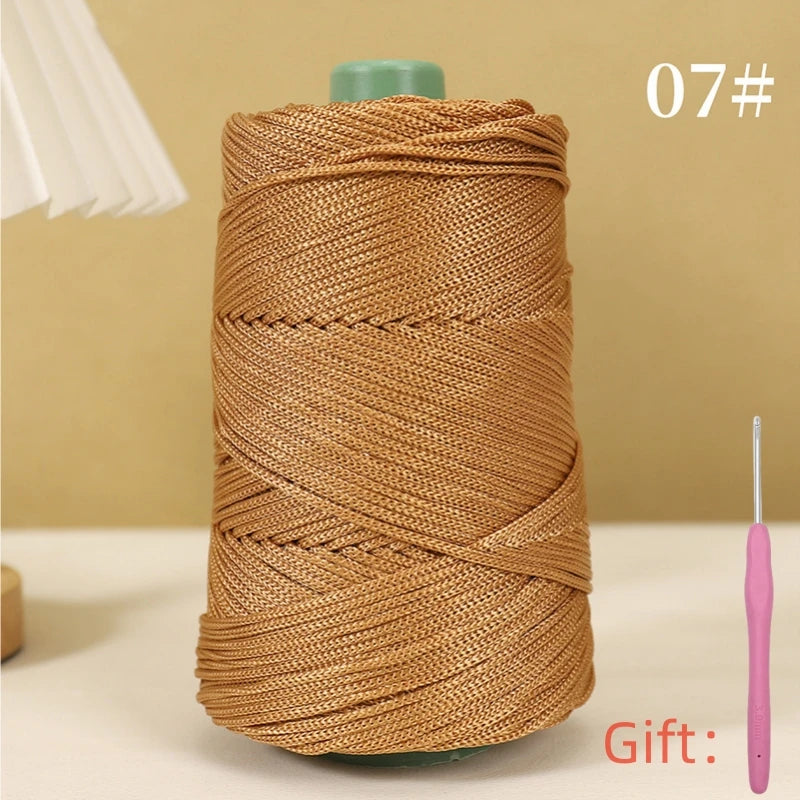 250g 3mm Crochet Rope Yarn For Summer Hats And Bags