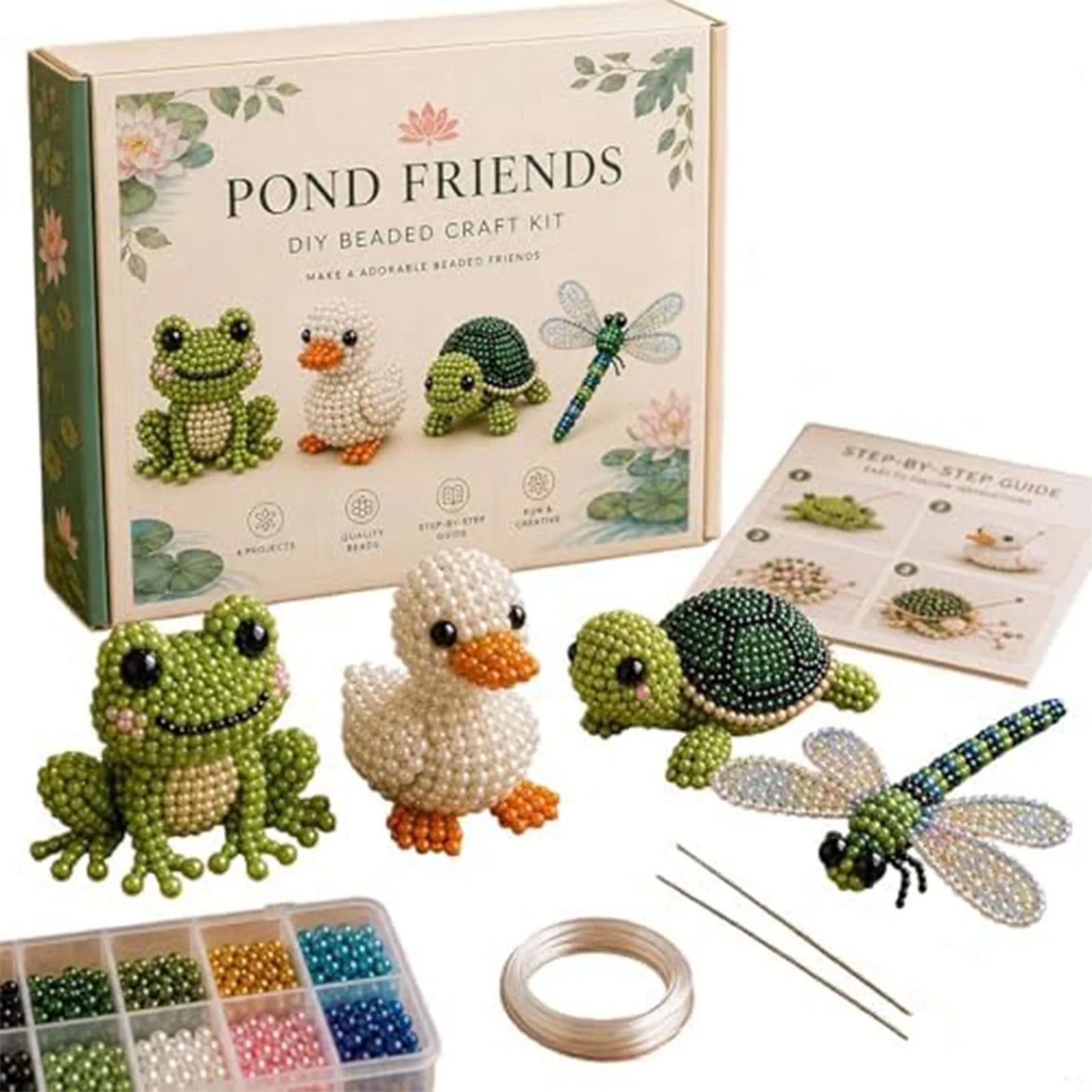 Tiny 3D Beaded Animal DIY Kit Cute Bird Beading Set