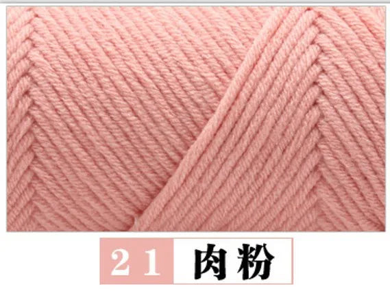 Cotton Acrylic Blended Yarn Light Worsted for Knitting Crochet