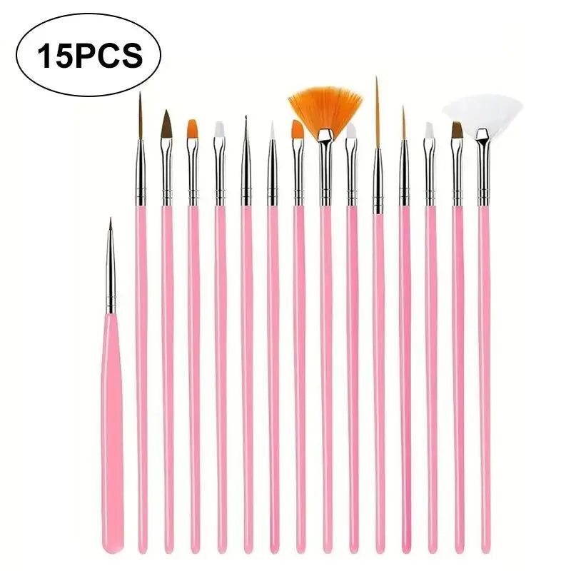 Fine Detail Paint Brush Set 15 Pieces For Miniature Art