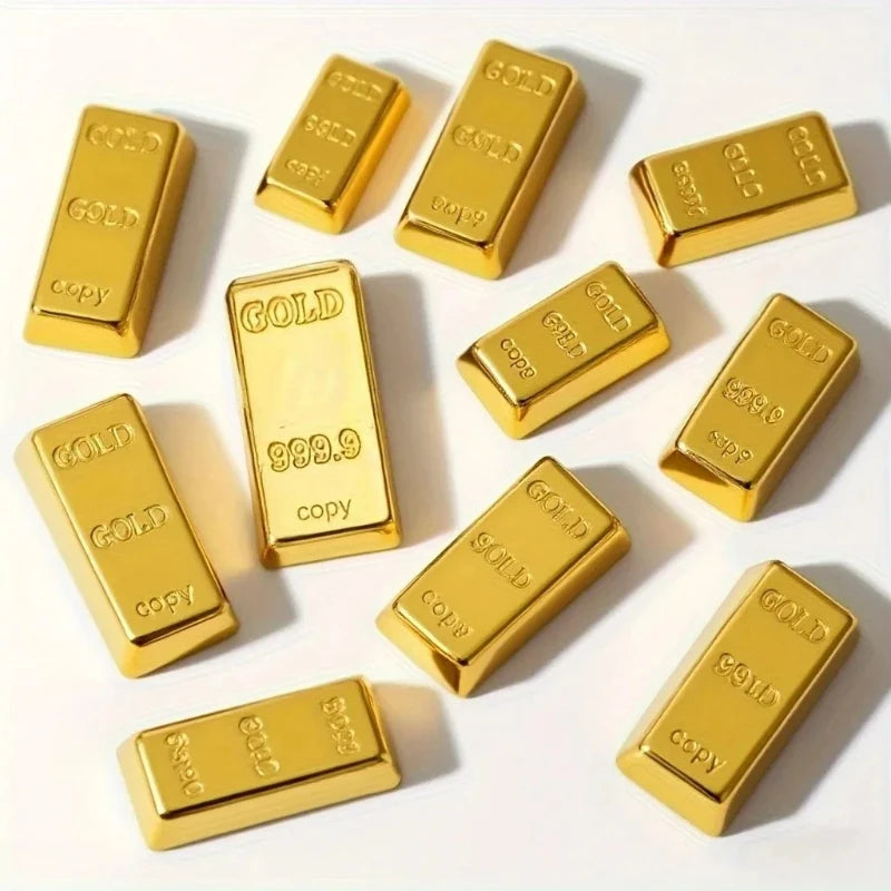 Simulated Mini Gold Bar Zinc Alloy Home Decor Gift