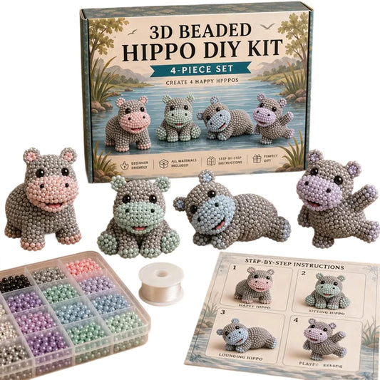 Tiny 3D Beaded Animal DIY Kit Bird Beading Craft Set