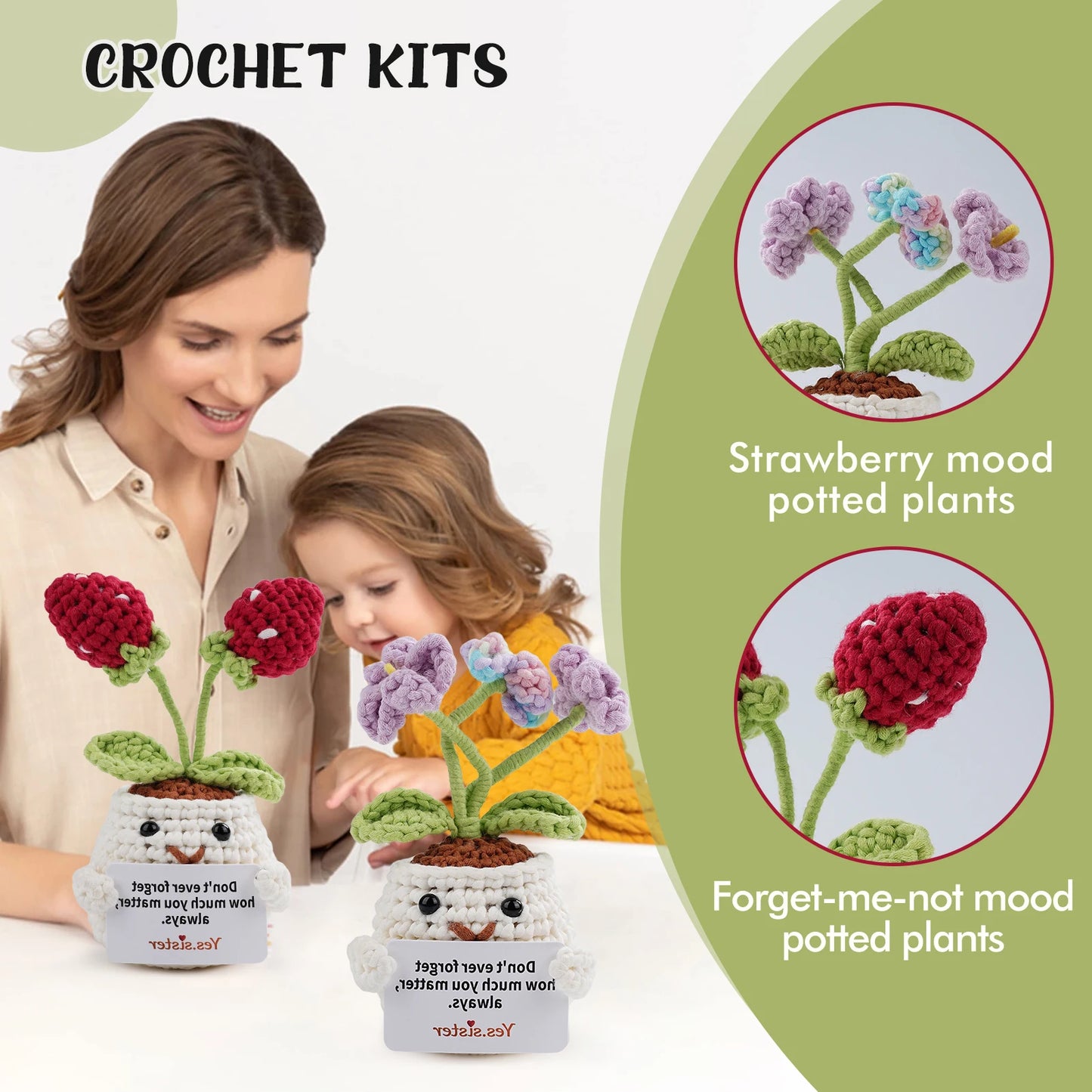 Beginner Crochet Kit Amigurumi Set With Step by Step Tutorials