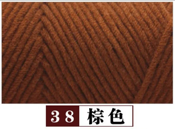 Cotton Acrylic Blended Yarn Light Worsted for Knitting Crochet