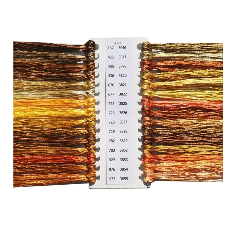 DREAMCREATE Silk Threads For Cross Stitch Matching DMC Floss